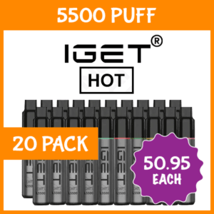 IGET Hot 5500 (20-Pack), genuine IGET stock