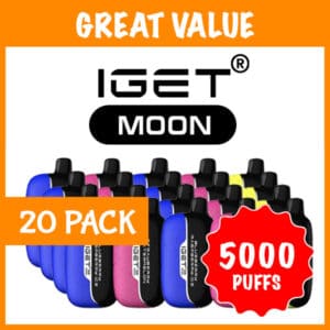 IGET Moon 5000 (20-Pack), genuine IGET stock