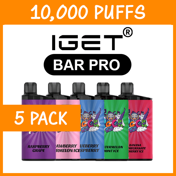 IGET Bar Pro 10000 (5-Pack), genuine IGET stock