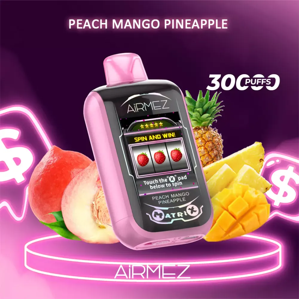 Airmez Matrix Pro 30000, Peach Mango Pineapple, genuine Airmez stock