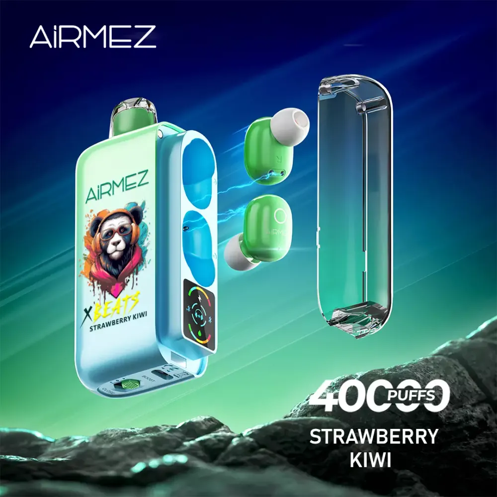 Airmez Xbeats 40000, Strawberry Kiwi, genuine Airmez stock