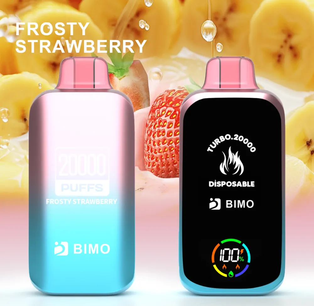 BIMO Turbo 20000, Frosty Strawberry, genuine BIMO stock