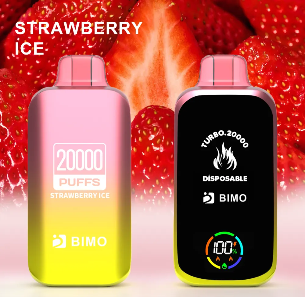 BIMO Turbo 20000, Strawberry Ice, genuine BIMO stock