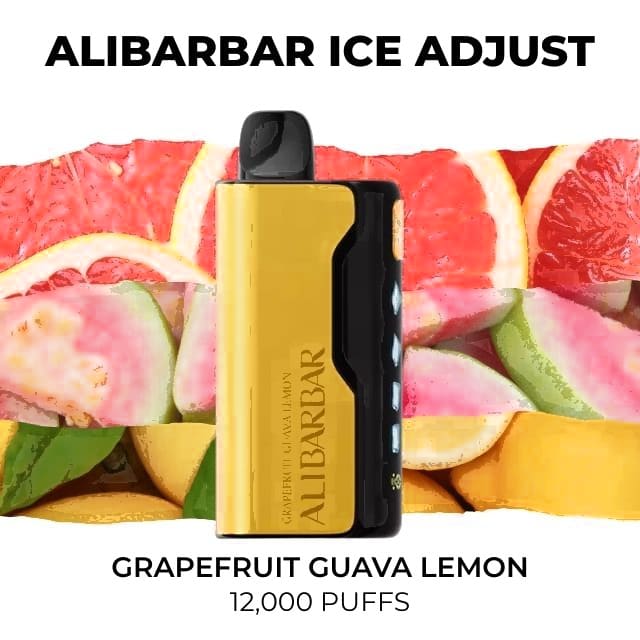 Alibarbar Ice Adjust 12000, Grapefruit Guava Lemon