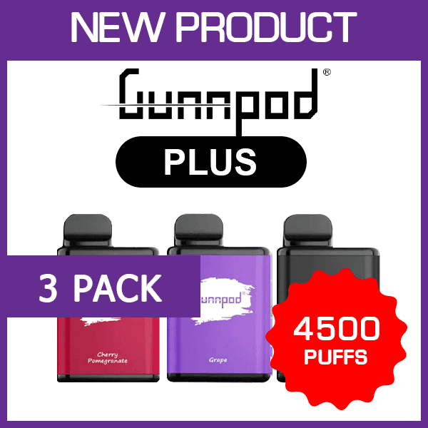 Gunnpod Plus 4500 (3-Pack), genuine Gunnpod stock