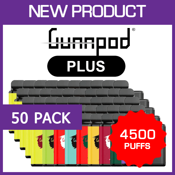 Gunnpod Plus 4500 (50-Pack), genuine Gunnpod stock