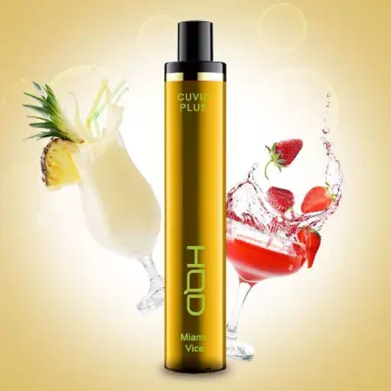 HQD Cuvie Plus disposable vape, Miami Vice flavour, 1200 puffs