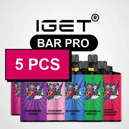 IGET Bar Pro Wholesale 5 Pcs bulk vape carton Australia