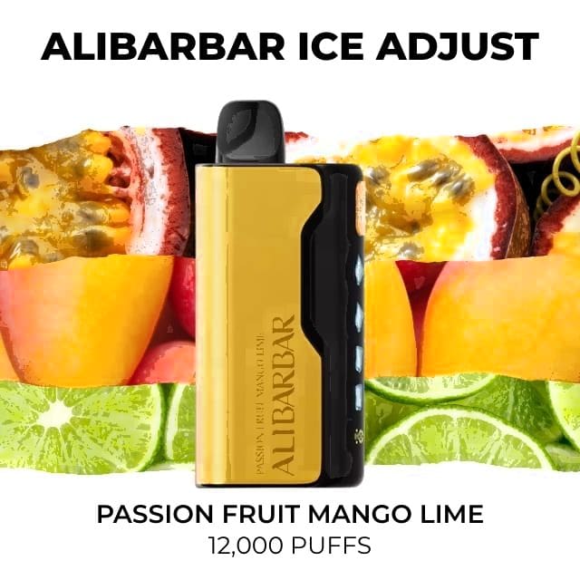Alibarbar Ice Adjust 12000, Passion Fruit Mango Lime
