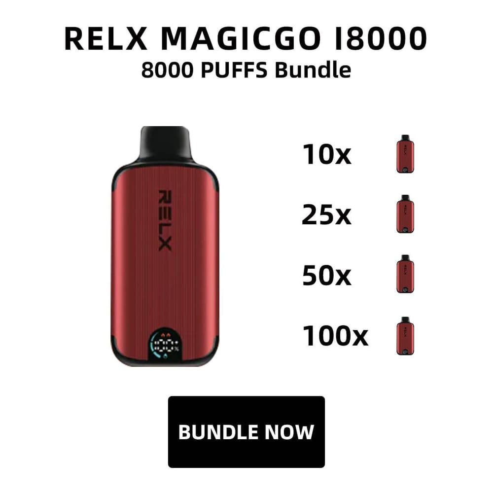 RELX Magicgo I8000 (50-Pack), genuine RELX stock